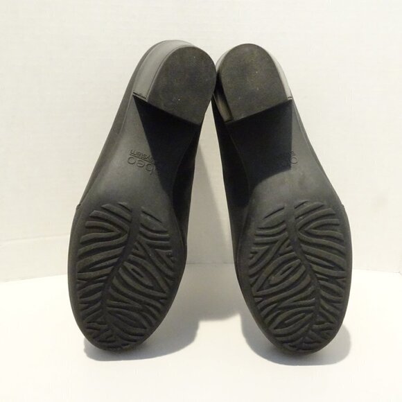 ABEO Portola Heels Shoes Black Leather Size 9N Round Toe Bio System - Picture 7 of 8